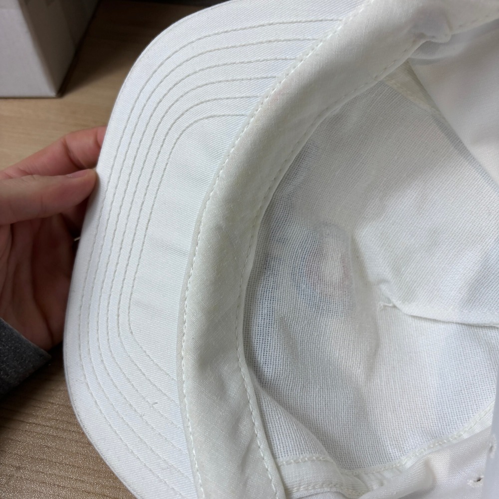 Vintage Chemical Leaman Hat Cap Strap Back White Trucker Adjustable - Picture 7 of 10